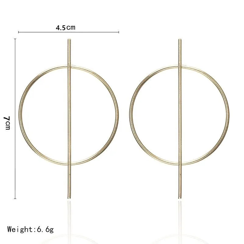 Minimalist Geometric Circle Earring