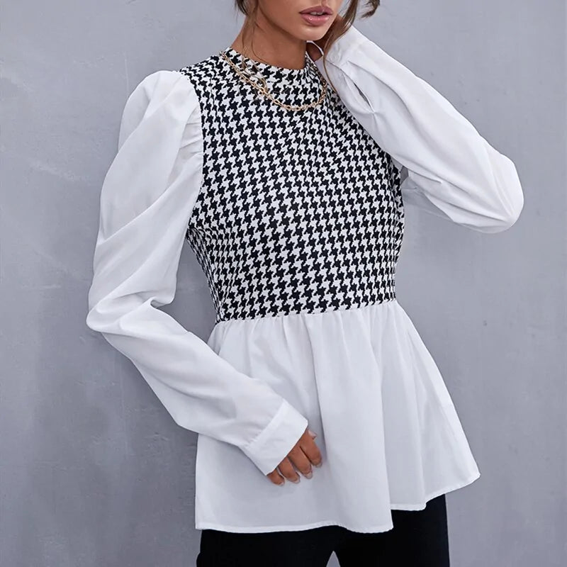 Elegant O-Neck Blouse